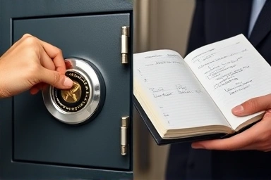 Corporate seal management: safe and ledger.