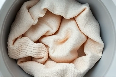 Dryer drum with various fabric textures