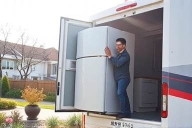 Free appliance pickup service at home doorstep.