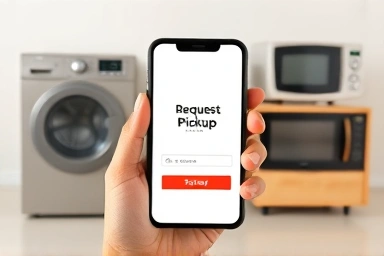 Smartphone app for booking free appliance collection.