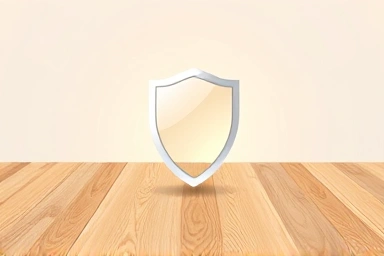 Symbolic shield protecting a pristine wooden floor from damage.