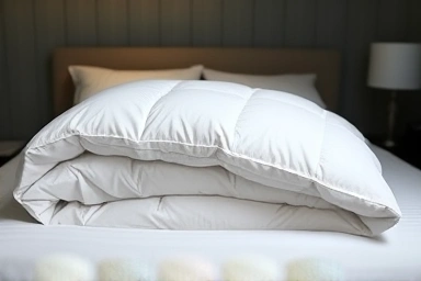 Luxurious hotel-style goose down comforter for ultimate sleep comfort.