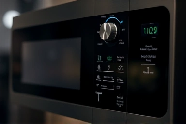 LG Dios Objet Collection oven control panel detail