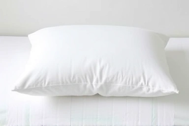 Clean and refreshed memory foam pillow cover.