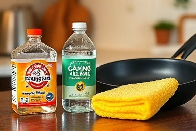 Natural cleaning ingredients for cookware