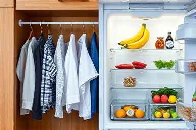 Versatile odor and moisture control for closets and refrigerators.