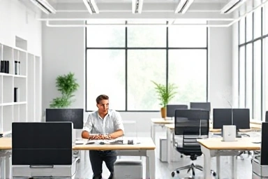 Modern office with calming, scented diffusers