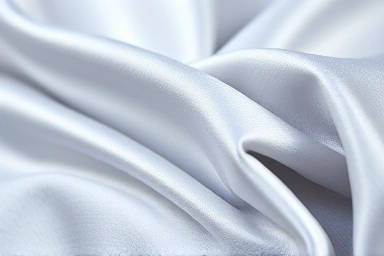 Close-up textures of silk, cotton, and modal pajamas.