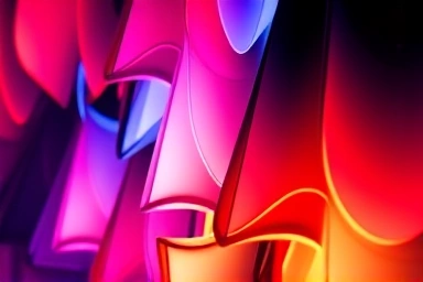 Close-up of QLED TV screen with vivid colors