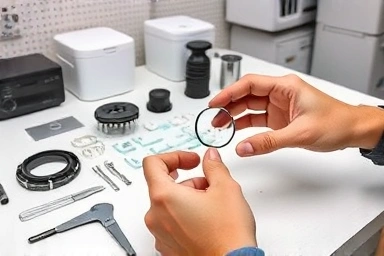 Appliance inspection, quality control, professional refurbishment process.