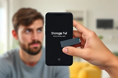 Smartphone storage full, USB Type-C OTG solution