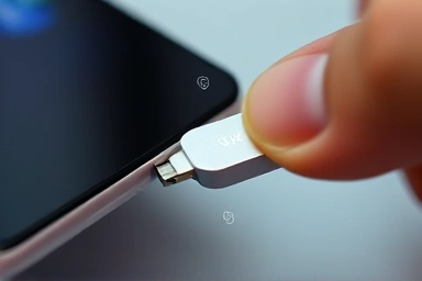 Connecting USB OTG to smartphone for data transfer