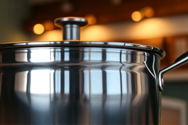 Gleaming WMF pot, premium kitchenware, lasting quality