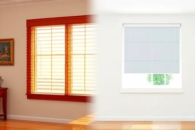 Wood blinds vs roller blinds interior design comparison