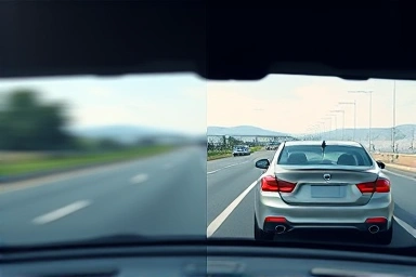 Car blind spot detector safety technology awareness