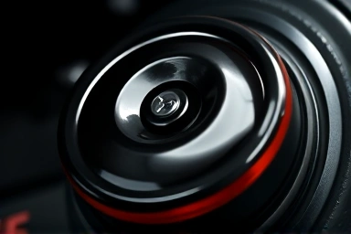 Car brake fluid reservoir showing color degradation, symbolizing risk.