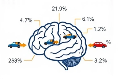 AI analyzing accident data for fair and accurate fault percentage determination.