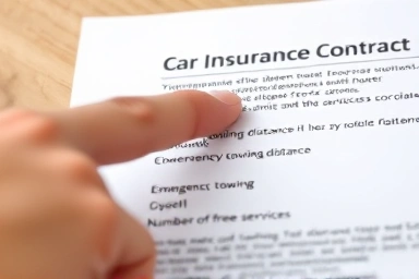 Key details in car insurance contract