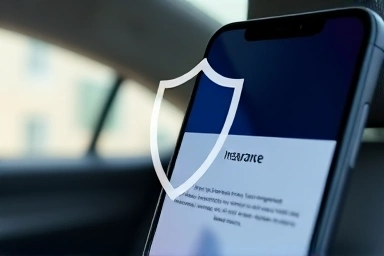 Smartphone notification for car insurance payment reminder