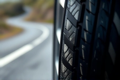 Car tire tread depth and sidewall inspection