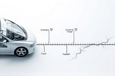 Metaphor for car maintenance: healthy lifeline vs. neglected path