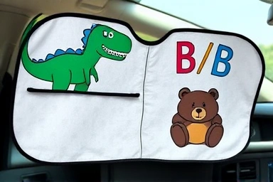 Variety of adorable and functional car sunshades.