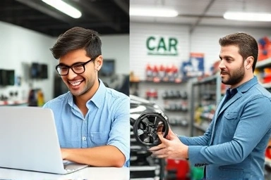 Online vs offline car accessory shopping comparison