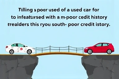 Metaphorical bridge symbolizing financial solutions for used car acquisition.