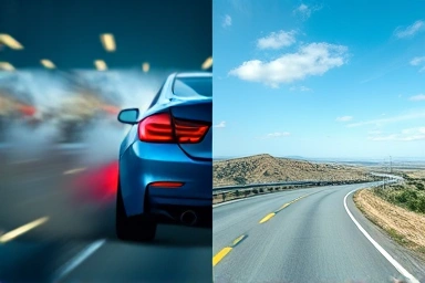 Aggressive vs. efficient driving comparison for fuel savings