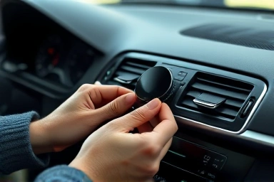 Hand selecting a premium car air freshener as a gift.