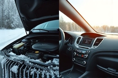 Car pre-heating in winter, cooling in summer