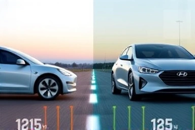 Tesla Model 3 vs. Hyundai Ioniq 6 efficiency comparison