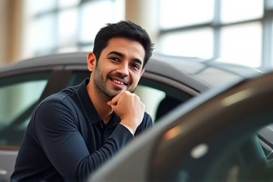 Smart buyer finding value in used car market.