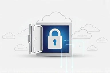 Digital memories secured in a vault, cloud services fading.