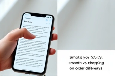 Visual comparison of smooth 120Hz scrolling versus choppy display motion.