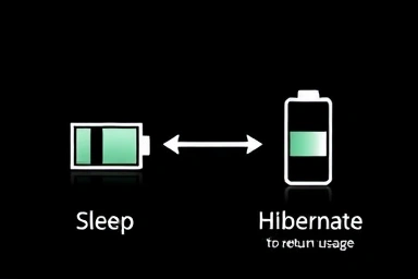 Battery drain comparison, laptop power saving
