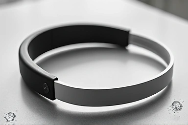 Sleek, ergonomic neckband fan showcasing design.