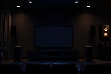 Immersive home theater with perfectly placed rear speakers.