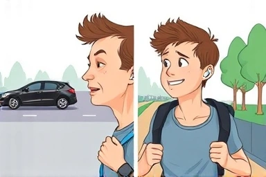 Bone conduction earphones enhance runner safety awareness