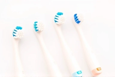 Soft, safe electric toothbrush heads for babies.