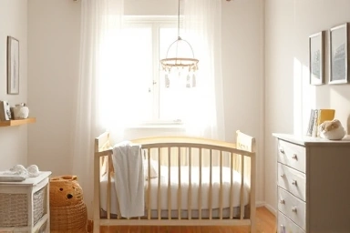Serene nursery symbolizing a child's hopeful future.