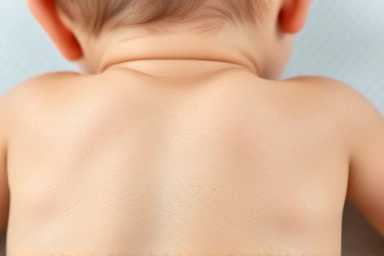 Baby's back and breathable cooling mat for sweat relief