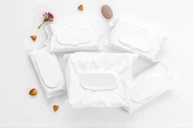 Assortment of baby wipes showcasing texture and thickness