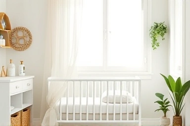 Serene, eco-friendly nursery cleaning for baby arrival.