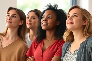 Women planning their future with confidence and hope.