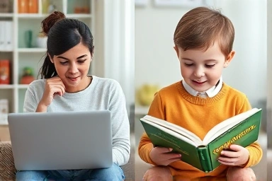 Parental choice between digital and traditional learning.