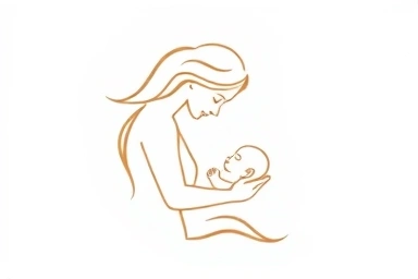 Symbolic image of mother-baby well-being and connection.