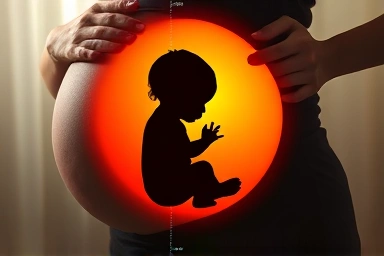 Pregnancy timeline, baby growth, and maternal journey.