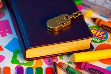 Secret diary, creative supplies, imagination.