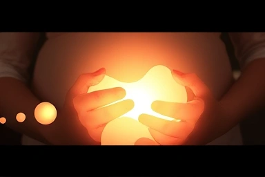 Symbolic representation of pregnancy stages and changing needs.